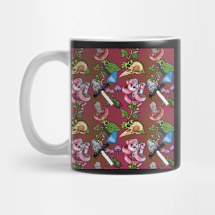 Botanist's Deadly Plants and Mushrooms Brick Red Mug